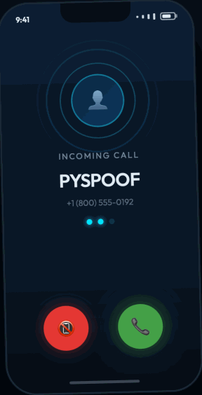 Pyspoof Calling App Demo